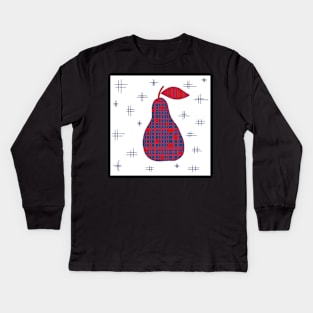 Pear still life number 7 Kids Long Sleeve T-Shirt